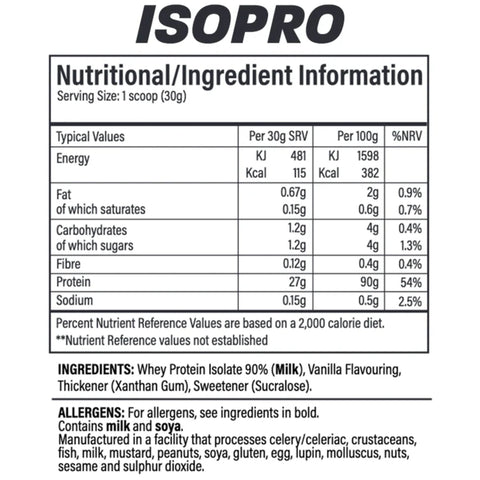 TBJP ISO PRO Triple Chocolate 1kg - protein supplement WPI 90%, White, Milk & Dark Chocolate flavor