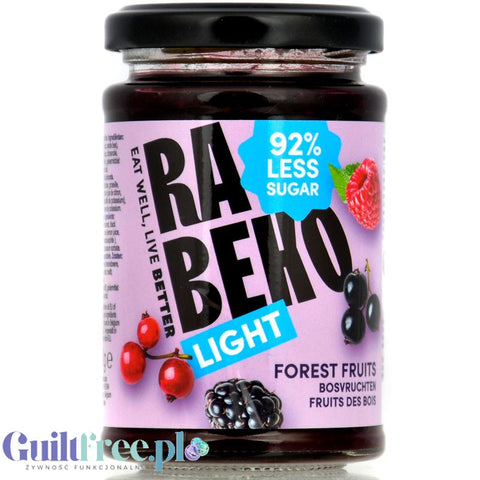 Rabeko Jam Light Forest Fruit - low-sugar forest fruit jam, 94% less sugar