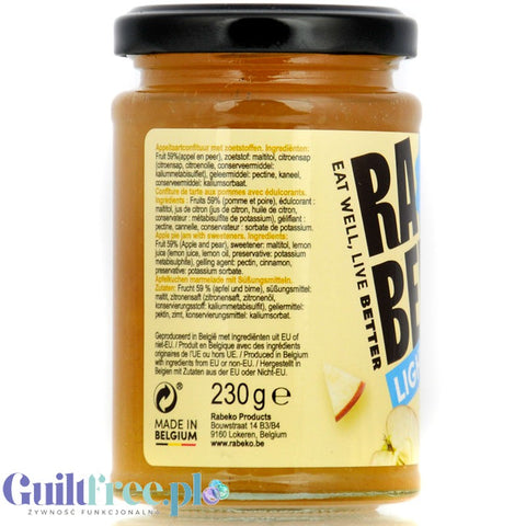 Rabeko Jam Light Apple Pie - low-sugar apple pie jam, 94% less sugar