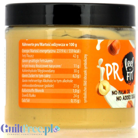 FeelFIT Protein Milky Nut - proteinowy krem mleczno - orzechowy 24% białka, bez oleju palmowego i cukru
