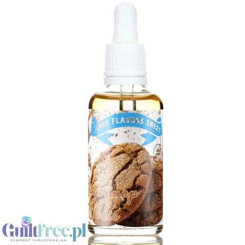 Funky Flavors Sweet Gingersnap Cookie - słodkie kropelki bez cukru o smaku ciasteczek imbirowych