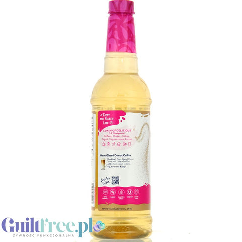 Jordan's Skinny Syrups Glazed Donut - syrop zero kalorii, smak Pączek z Lukrem