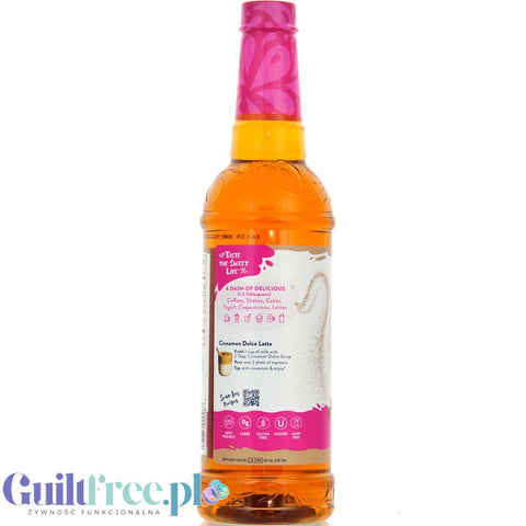 Jordan's Skinny Syrups Cinnamon Dolce - syrop zero kalorii do kawy o smaku cynamonowego latte