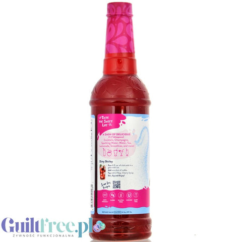 Jordan's Skinny Syrups Flavor Cherry - syrop zero kalorii bez cukru o smaku wiśniowym