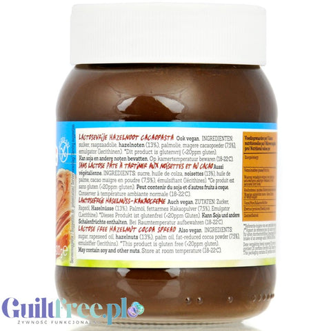 Damhert Lactose Free Cocoa Spread - wegański bezglutenowy krem czekoladowo-orzechowy bez laktozy