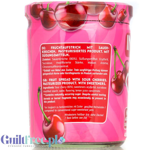 Inlead Fruit Spread Sour Cherry - cherry jam without added sugar, only 47kcal