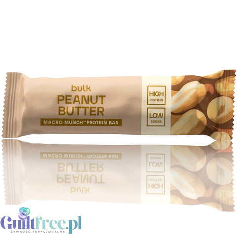Bulk Powders Macro Munch Peanut Butter Protein Bar - baton białkowy, smak Biała Czekolada & Masło Orzechowe