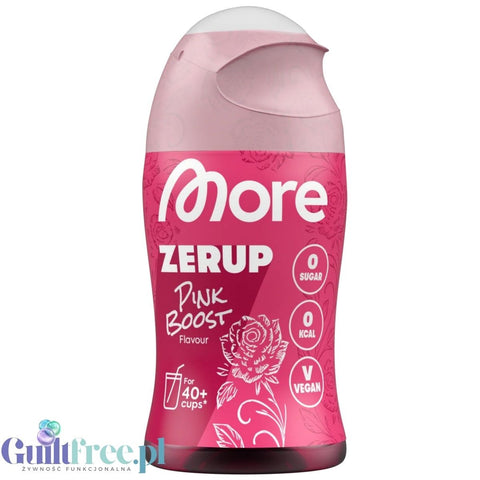 More Nutrition Zerup Pink Boost - skoncentrowany syrop do kawy i herbaty bez cukru i kalorii