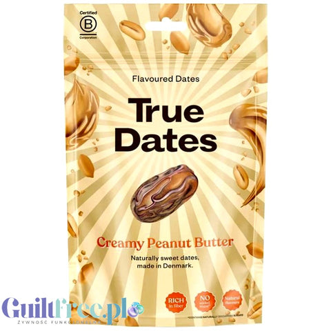 True Dates Creamy Peanut Butter - dates stuffed with peanut butter without added sugar