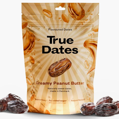 True Dates Creamy Peanut Butter - dates stuffed with peanut butter without added sugar