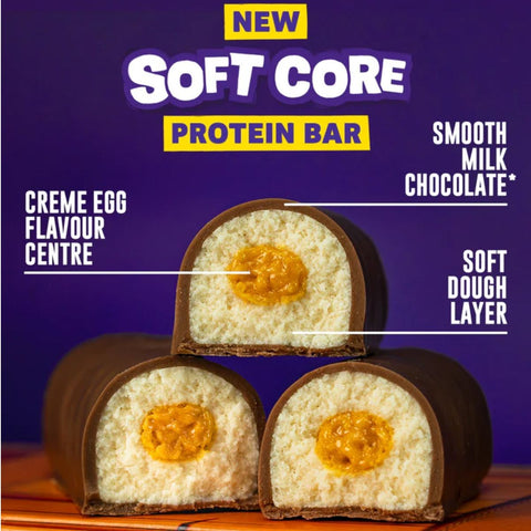Grenade Soft Core Creme Egg - an extremely soft protein bar, limited edition UK, only 172kcal