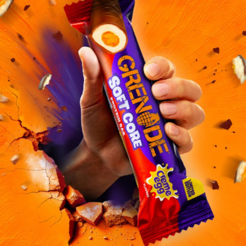 Grenade Soft Core Creme Egg - an extremely soft protein bar, limited edition UK, only 172kcal