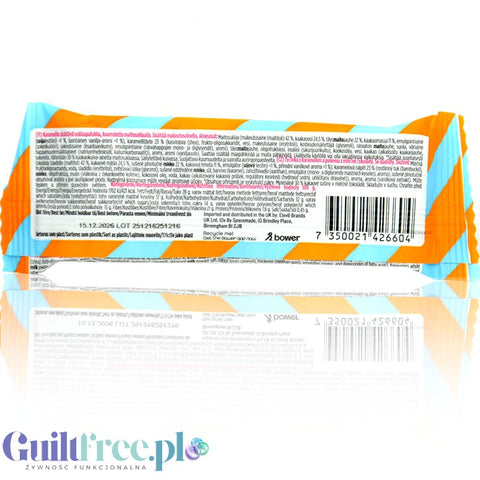 Tweek Creamy Caramel Bar - soft sugar-free and gluten-free bar, Chocolate with caramel