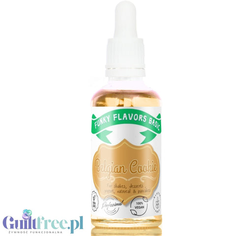 Funky Flavors Basic Belgian Cookie 30ml - aromatic drops for coffee without sugar and sweeteners