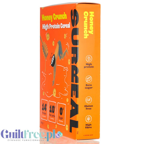 Surreal High Protein Cereal Honey Crunch – sugar-free protein breakfast cereal with stevia and erythritol