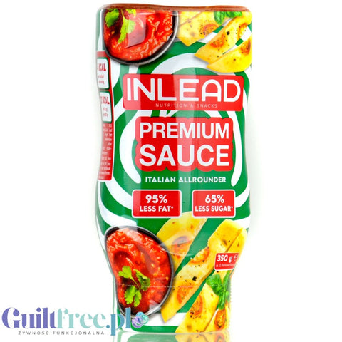 Inlead Premium Sauce Italian Allrounder 350g - vegan tomato sauce with Italian herbs, no sugar, only 16kcal