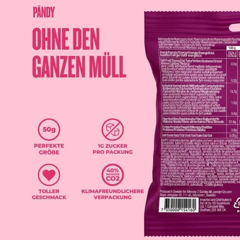 Pandy Winegums - fiber jellies without sugar 45% less calories