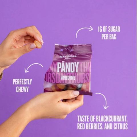 Pandy Winegums - fiber jellies without sugar 45% less calories
