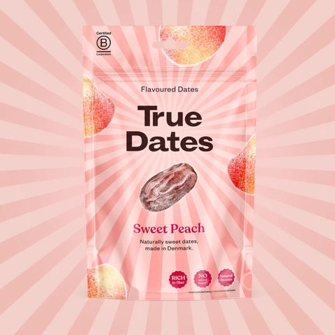 True Dates Sweet Peach - sugar-free dates with natural peach flavor