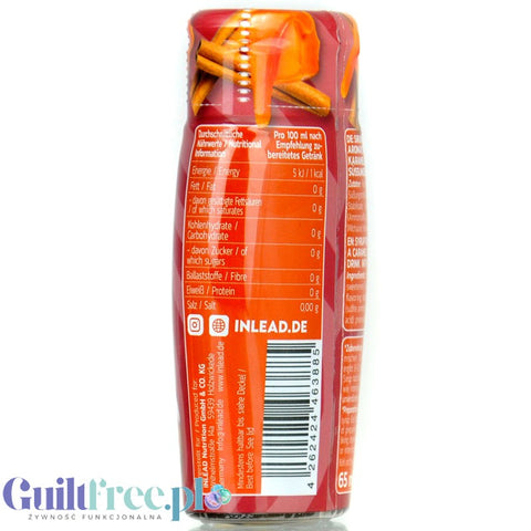 Inlead Barista Syrup Caramel Cinnamon - concentrated sugar-free and calorie-free coffee drops for 8L