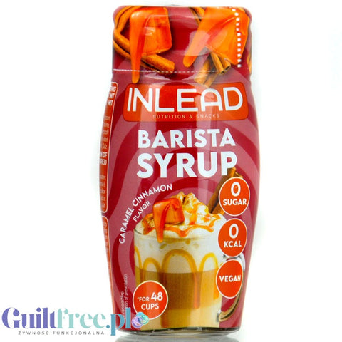 Inlead Barista Syrup Caramel Cinnamon - concentrated sugar-free and calorie-free coffee drops for 8L