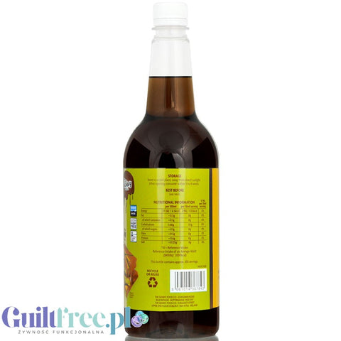Skinny Food Barista Coffee Syrup Dubai Chocolate 1L - zero-calorie coffee syrup, sugar-free, with Dubai chocolate flavor