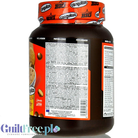 BIG® Micellar Casein, Conguitos Galleta Chocolate 1kg - gęsta deserowa odżywka białkowa, smak ciasteczko & mleczna czekolada