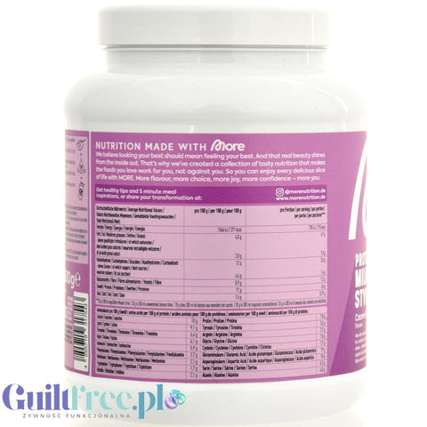 More Nutrition Total Protein Milkshake Caramel Cereal Crunch 0.6KG - thick protein supplement with caramel crunchies