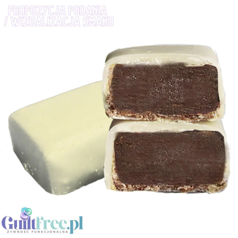 Treatfuls Xmas Is Nuts, Cinnamon & Stars - wegański batonik bio z orzechami, migdałami i cytryną w ryżowej polewie z erytrolem