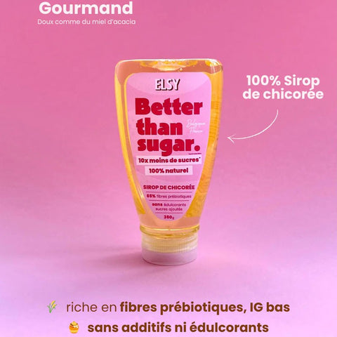 Elsy Better than sugar, Sirop De Chicoree - gęsty błonnikowy syrop słodzący bez dodatku cukru i słodzików
