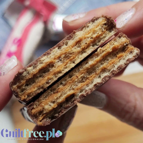N!CK'S Nicks Wafer, Peanut Butter Wafer  - bezglutenowy wafelek z kremem z masła orzechowego, bez dodatku cukru