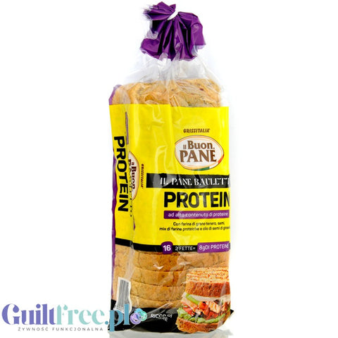 Grissitalia Buon Pane Protein Bread - ready-made low-carb keto bread in slices, 15% protein