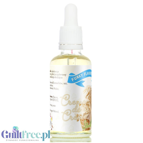 Funky Flavors Sweet Creme de la Creme STEVIA - śmietankowe kropelki smakowe ze stewią