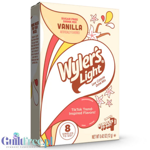 Wyler's Singles To Go Vanilla - sugar-free vanilla flavor sachets for drinks and desserts