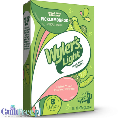 Wyler's Singles To Go Picklemonade - VIRAL cucumber lemonade in sachets, sugar-free and calorie-free