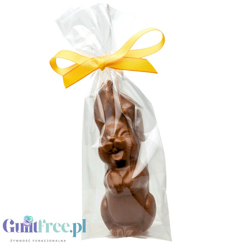 *DEFEKT* No Sugar Sugar Easter Bunny - Zając z Mlecznej Czekolady 12 cm bez cukru słodzony stewią i erytrolem