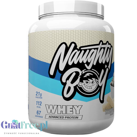 Naughty Boy Whey Premium Protein White Chocolate Cookies & Cream 2010g - thick protein supplement