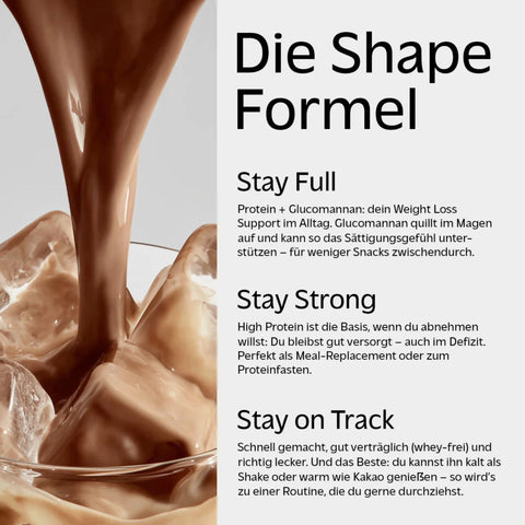 Rocka Nutrition Protein Shape Shake Chocolate Milkshake 0,6kg - wegańska odżywka białkowa 4 źródła białka, bez glutenu