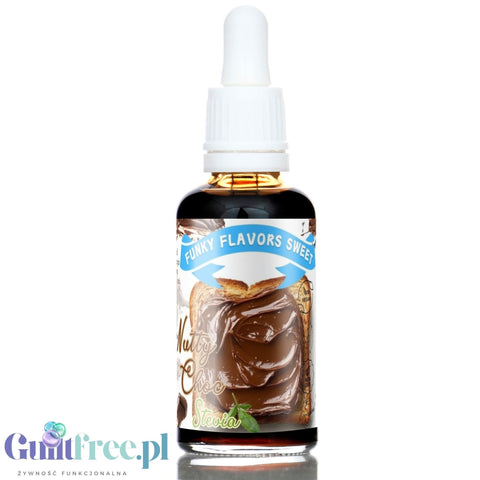 Funky Flavors Sweet Nutty Choc STEVIA - sugar-free flavor drops with a chocolate-nut cream flavor