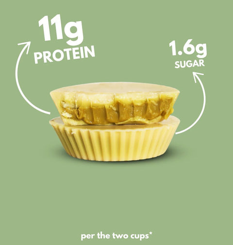 Nutry Nuts Pistachio Butter Cups White Chocolate - protein cups with 67% less sugar, White Chocolate & Pistachios