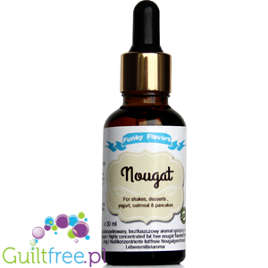Funky Flavors Highly concentrated nougat flavor for shakes, desserts, yogurt, ice cream & pancakes