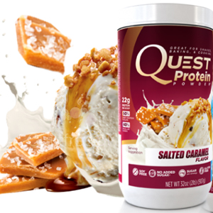 Quest Protein Powder, Salted Caramel Flavor Food Supplement Powder with Sweetener