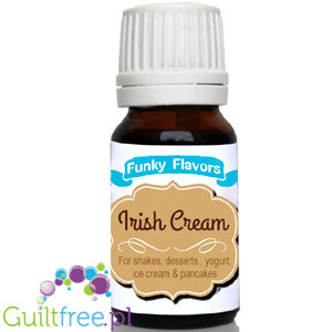 Funky Flavors Irish Cream for Shakes, Desserts, Yoghurt, Ice Cream & Pancakes - Uncooked, nonfat cream liqueur, irish cream for 