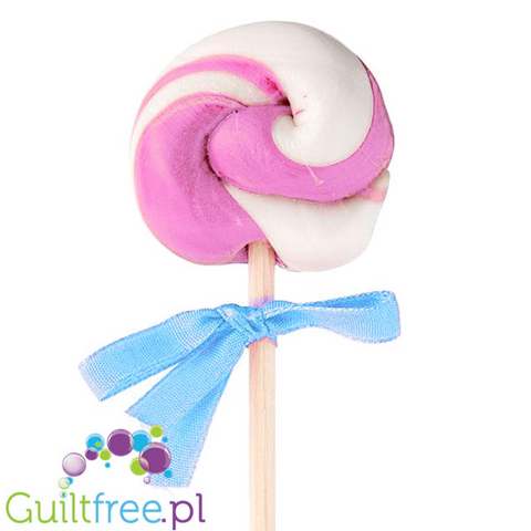 Lollipop without sugar & with stevia, raspberry-flavored 