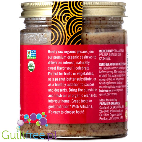 Artisana ™ Organic Raw Pecan Butter with Cashews