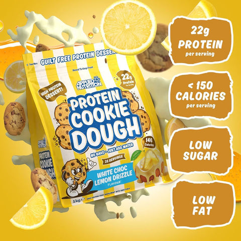 Applied Nutrition Protein Cookie Dough White Choc Lemon Drizzle - proteinowy deser cytrynowy z białą czekoladą 22g białka