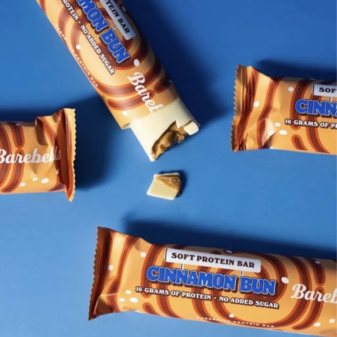 Barebells Soft Cinnamon Bun - mięciutki baton proteinowy, smak Cynamonowa Drożdżówka & Biała Czekolada