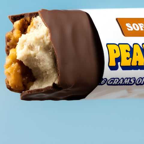 Barebells Soft Peanut Cloud - miękki piankowy baton białkowy bez cukru, orzechowa pianka w mlecznej czekoladzie 16g białka