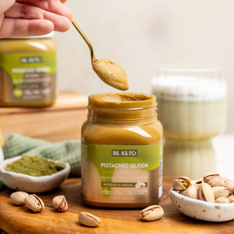 BeKeto Keto Cream™ Pistachio Queen - sugar-free pistachio cream with Matcha