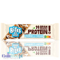 Bites We Love Crispy Protein Cookies & Cream - wegański baton białkowy bez glutenu, orzechów i słodzików